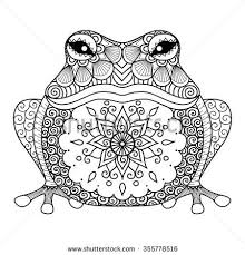 Bimbim S Portfolio On Shutterstock Frog Coloring Pages Animal Coloring Pages Mandala Coloring Pages