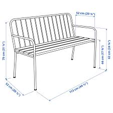 From classic grey to tomato red. Prastholm Bench With Backrest Outdoor Grey Ikea