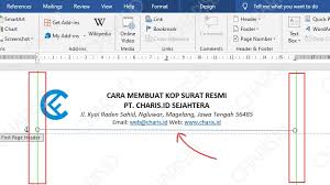 Gambar garis pemisah di bawah kop. Cara Membuat Kop Surat Di Microsoft Word Gambar