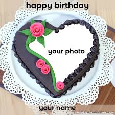 There are too many birthday cakes template which you can choose. Happy Birthday Creamy Cake With Name And Photo Edit
