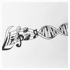 Markiitooo89 On Instagram Hashtag Life Lifetime Love Amazing Tattoo Note Sheetmusic Blackandwhite Dna Bio Biology Tattoo Dna Tattoo Music Tattoos