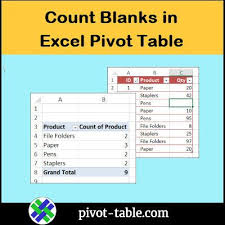 get correct count in excel pivot table even with blank cells in source data pivot table excel workbook