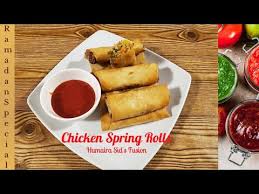These spring rolls are a refreshing change from the usual fried variety, and have become a family favorite. Video Chicken Spring Roll