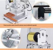 Air Operated Hot Foil Stamping Machine For PVC Card Leather PU Wood  Embossing