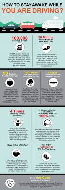 Relaxation techniques such as deep breathing can help. Infographic How To Stay Awake While You Are Driving Fueloyal