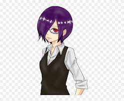 Hair over both eyes is hair that is combed over or falls that fall over both eyes, often but not always in the form of hair bangs/fringe, hiding them from view. Touka Png Anime Girl Hair Covering One Eye Transparent Png 600x600 4281600 Pngfind
