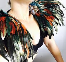 Birds Of A Feather Festival 2020 Feather Festival Epaulettes Feather Wings Boho Festival Etsy Boho Festival Wings Costume Feather Wings