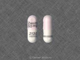 Logo Zenith 50 Mg 2130 Pill Images Pink White Capsule Shape