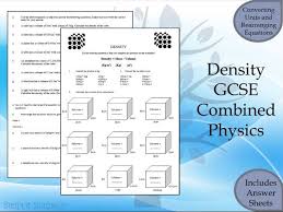 Maybe you would like to learn more about one of these? Gcse Physics Paper 1 Density Mass And Volume Calculations Worksheet With Answers Teaching Resources