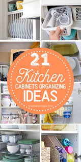 21 Awesome Ideas To Organize Your Kitchen Cabinet One Does Simply Cheap Kitchen Cabinets Cabinets Organization Kitchen Cabinet Organization