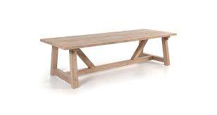 Optez pour une table de jardin en bois pour un mobilier au caractère bien trempé ou encore en plastique, matière qui nécessite un entretien moindre. Table De Jardin Campagnarde 300 Cm En Teck Massif Recycle Highland