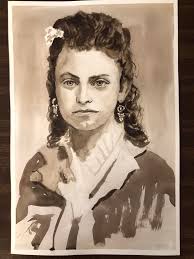 Portrait study for the day using Camlin Artist watercolors