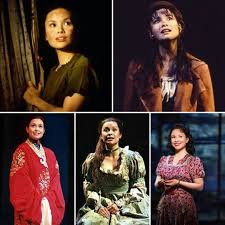 Lea Salonga Kim Miss Saigon Eponine Les Miserables Mei Li Flower Drum Song Fantine Les Miserables Fantine Les Miserables Miss Saigon Eponine Les Miserables