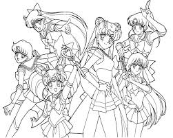 Sailor moon colouring pages online. Sailor Moon And Her Friend Familiar Coloring Page Sailor Moon Coloring Pages Moon Coloring Pages Coloring Books