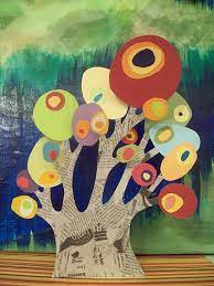 Recycled Paper Tree Make Kids Art Projects Art Activities Art Classroom