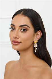 18K Gold Plated Seashell Cove Earrings Gold Size One Size from Hello Molly