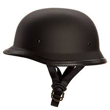 German Motorcycle Half Helmet Dot Low Profile Matt Black 115