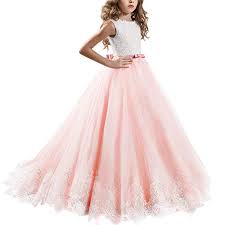 Kinder madchen hochzeitskleid kommunion abendkleid prinzessin lang ballkleider ebay www.ebay.de. Lange Kleider In Rosa Fur Madchen Gunstig Online Kaufen Bei Fashn De