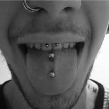 Double Tongue Piercing On Men Double Tongue Piercing Tongue Piercing Piercings