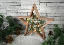 I wanted to add some decorations to an outdoor tree of mine, but it's very far from the house, too far to easily use an extension cord. Nordic Christmas Wooden Star Christmas Decorations Battery Powered Led Lights 5015972197431 Ebay