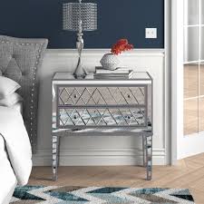 / add this rustic style glass and wood cabinet to the home to put a further stamp on your warm bucolic style. Modern Mirrored Frame Nightstand Accent Cabinet End Table 2 Drawer Nightstand In Antique Silver For Home Hotel Furniture Buy Nightstands For Sale Modern Glass Nightstand Modern Mirrored Nightstand Bedside Table Product On Alibaba Com
