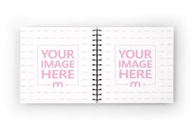 open book top view mockup generator mediamodifier