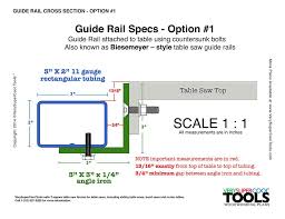 Drawing And Specification For Making Table Saw Guide Rails Table Saw Fence Diy Table Saw Fence Diy Table Saw