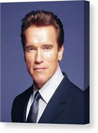 Official Portrait of California Governor Arnold Schwarzenegger #1 Canvas  Print by State of California