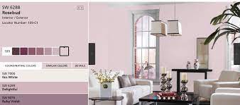 Sherwin Williams Rosebud Decor Paint Colors White Interior