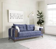 Es bietet bei höchster qualität viel platz in der tiefe und ist wahnsinnig bequem. Exklusive Sofa Garnitur Mit Stauraum Blau Okyanus 3 2 1