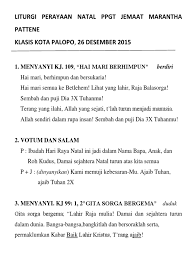 Check spelling or type a new query. Liturgi Natal Ppgt Marantha Pattene