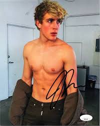 Jake Paul You Tube Boxing Shirtless Signed 8x10 Photo Autographed JSA 17