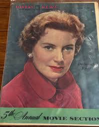 Vintage Sunday News 1953 5e jaarlijkse filmsectie Deborah Kerr