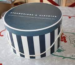 Vintage Strawbridge Clothier Small Drum Hat Box With Rope Etsy Rope Handles Decorative Storage Box Hat Box