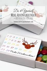 Diy Adventskalender In Einer Streichholzschachtel Selber Machen Vorlage Geschenke Basteln Mit Kindern Weihnachten Adventkalender Adventskalender