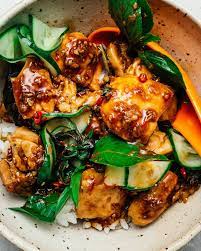 Thai Basil Chicken I Am A Food Blog Recipe Thai Basil Chicken Chicken Recipes Basil Chicken