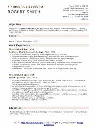 Use our career interest test report to get your career on track and keep it there. Financial Aid Specialist Resume Samples Qwikresume