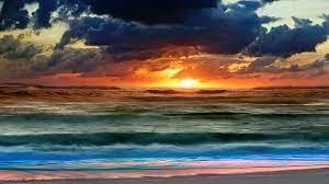 Beach Sunset Wallpaper For Computer Screen Landscape Sky Cloud Night Sky Wallpaper Pc Wallpaper Digital Download Instant Download Beach Sunset Wallpaper Sunset Wallpaper Beach Wallpaper