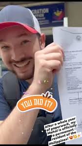 After a whole year of paperwork and endless requirements, my Mahal is  officially a permanent resident of the Philippines! Congratulations Mahal  Ko Ammon Taylor! 😍🥰🥳🎉