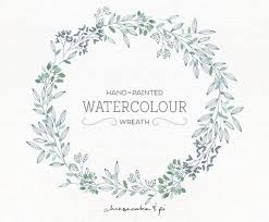 Black And White Transparent Floral Wreath Png Watercolor Wreath Png Floral Wreath Clipart Flower Wreath Etsy Painted Floral Wreath Wreath Watercolor Floral Painting