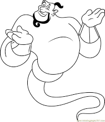 Select from 35970 printable crafts of cartoons, nature click the genie coloring pages to view printable version or color it online (compatible with ipad and. Genie Lamp Coloring Page Shefalitayal