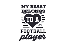 Download My Heart Belongs To A Football Player Svg Cut File By Creative Fabrica Crafts Creative Fabrica SVG Cut Files