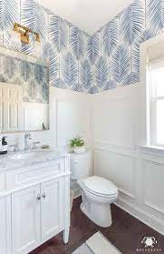 Coastal Powder Room A Modern Classic Design Kelley Nan Coastal Powder Room Powder Room Decor Powder Room Makeover