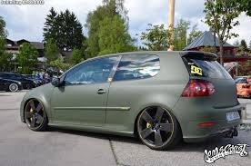 Vw Golf Mk5 Matte Green Black Rides Styling Volkswagen Polo Gti Volkswagen Golf Mk1 Volkswagen Polo
