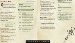 The Phlebotomist A Blood Specialist For Artficers Dndhomebrew