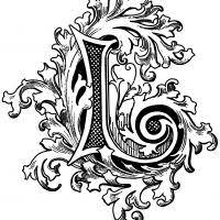 Letters And Alphabets Karen S Whimsy Decorative Letters Monogram Letters Victorian