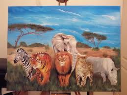 Peinture Les Animaux De La Savane Télécharger en moins de 30 secondes. peinture les animaux de la savane