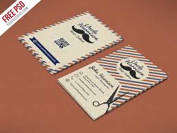 A barber business card plays a pivotal role in driving the customers' attention. Retro Barber Shop Business Card Psd Template Psdfreebies Com