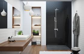 Vasque noire pour salle de bains design. 1001 Exemples De La Salle De Bain En Noir Et Bois Contemporaine