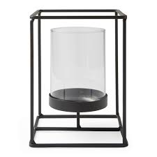 Eastland cylinder pillar candle holder 3.25x10.5 $5.99. Black Square Frame Metal Candle Holder Departments Diy At B Q Metal Candle Holders Metal Candle Holders Diy Candle Holders